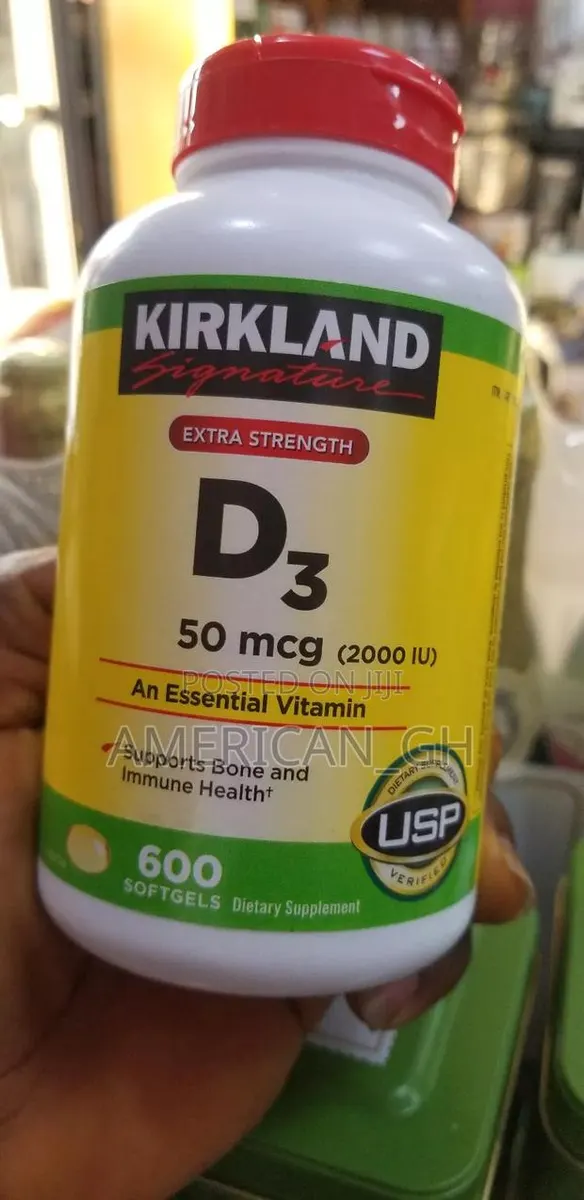 Kirkland Signature Extra Strength D3 50 McG, 600 Softgels · Photo 1