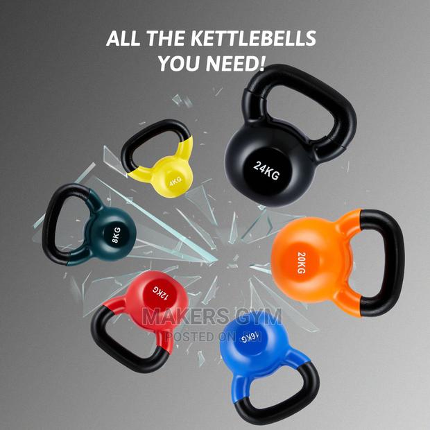 Kettlebells Set 24kg 20kg 16kg 12kg 8kg 4kg · Photo 1