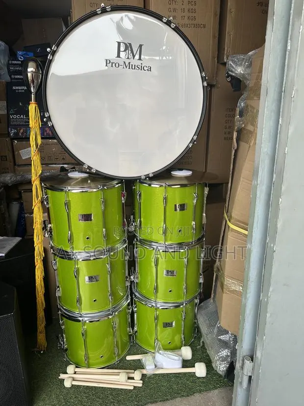 Pro - Musica 7pcs Drum Set Green · Photo 1