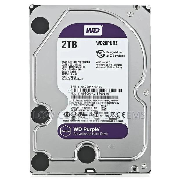 HDD Wd 2tb Surveillance Sata 3 · Photo 1