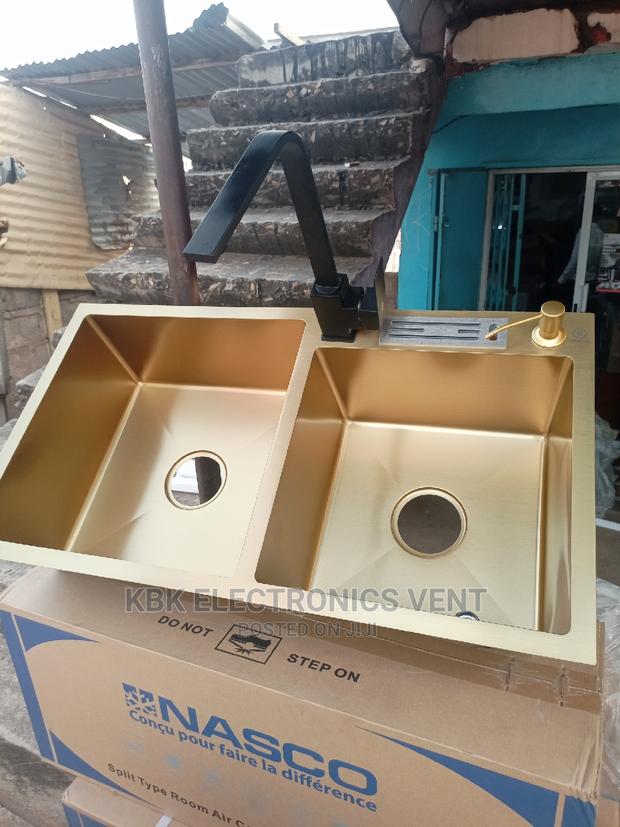 Golden Double Kitchen Sink+ Accessories