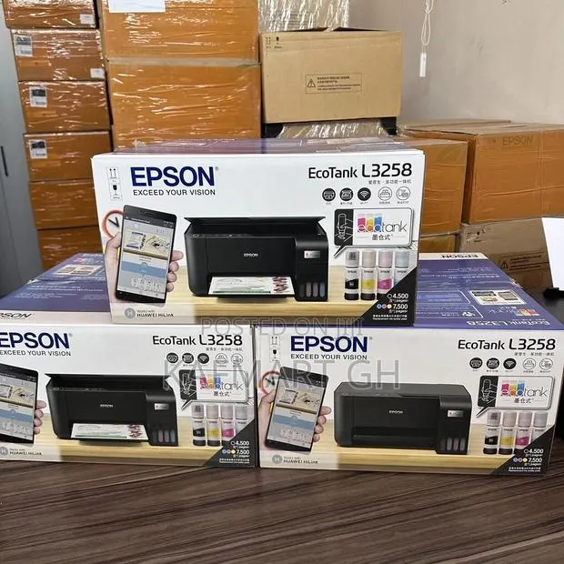 Epson L3258 Ecotank All in One Printer Colour and B W · Photo 1