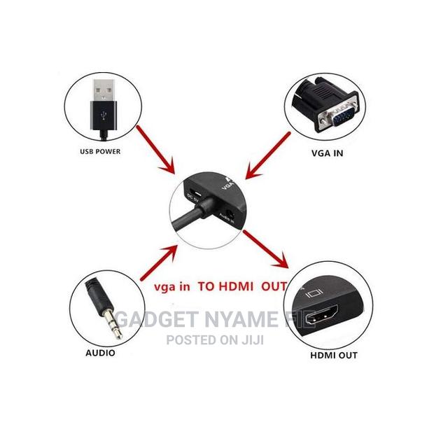 VGA to HDMI Converter Adapter Cable With Audio Output · Photo 6