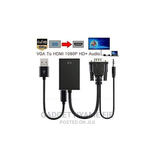 VGA to HDMI Converter Adapter Cable With Audio Output · Photo 1