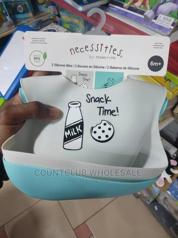 Necessities 2 Silicone Bibs (Bpa Free) · Photo 2