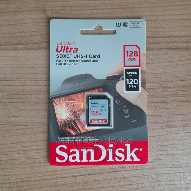 128gb Sandisk Ultra SD Card for Cameras · Photo 1
