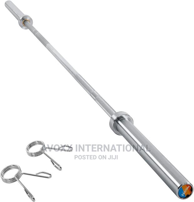 YUELIVES Olympic Bar 7ft Solid Barbell 750lb/1000lb Capacity