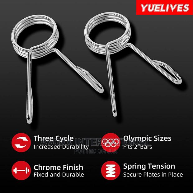 YUELIVES Olympic Bar 7ft Solid Barbell 750lb/1000lb Capacity · Photo 4