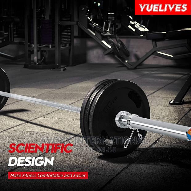 YUELIVES Olympic Bar 7ft Solid Barbell 750lb/1000lb Capacity · Photo 5