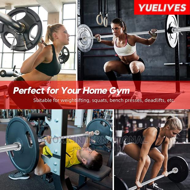 YUELIVES Olympic Bar 7ft Solid Barbell 750lb/1000lb Capacity · Photo 6