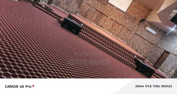 Wine and Gold Industrial Carpet · Photo 1
