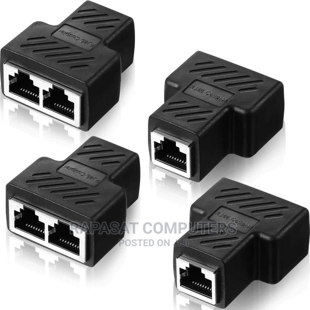 RJ45 Ethernet Splitter Connectors 1 to 2 Splitter Connectors · Photo 1