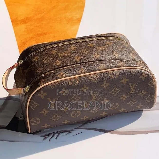 This Is Original Louis Vuitton Pure Real Leather Monogram Pouch · Photo 1