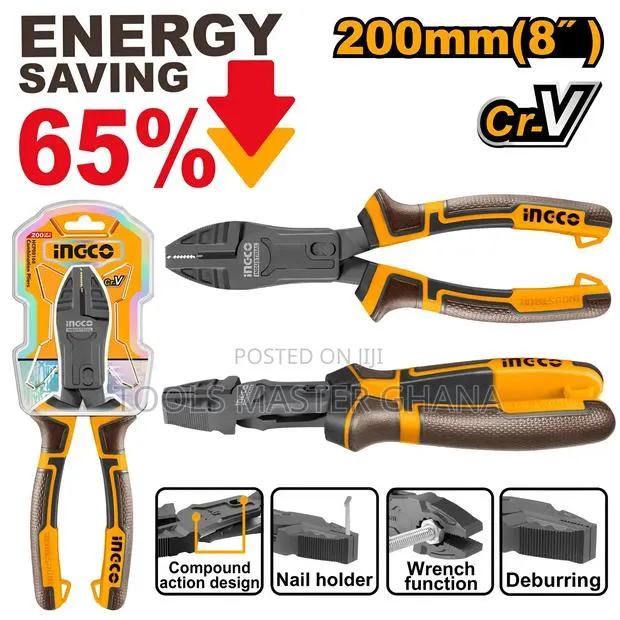 Compound Action Combination Pliers - Hccp58200 · Photo 1