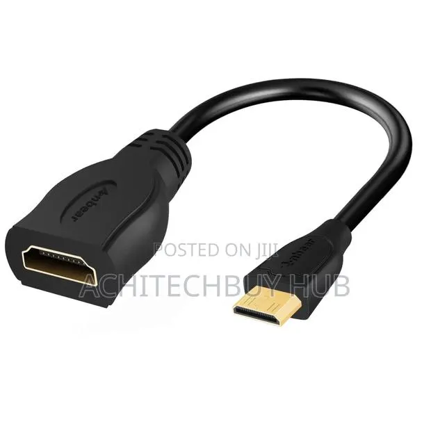 Mini HDMI to HDMI Adapter for DSLR Cameras, Live Streaming & Monitor · Photo 1