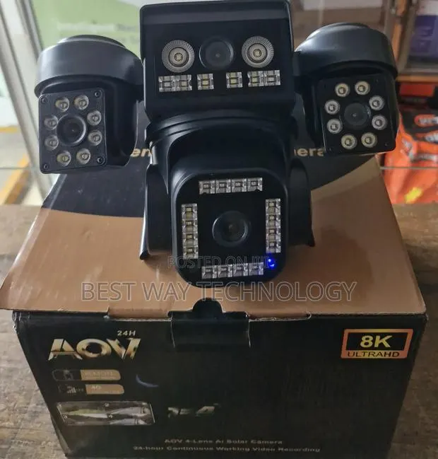 4 Lens PTZ Solar Camera 4g Aov · Photo 1