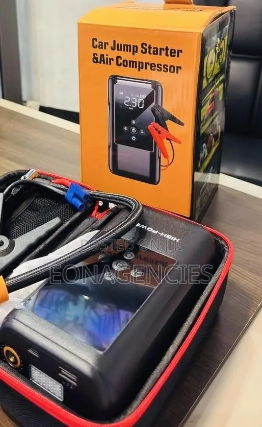 Car Jump Starter & Tyre Inflator With Power Bank - 4-in-1 · Photo 1