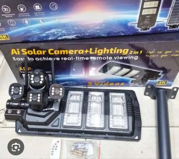 3 Videos Solar Street Lights Camera · Photo 1