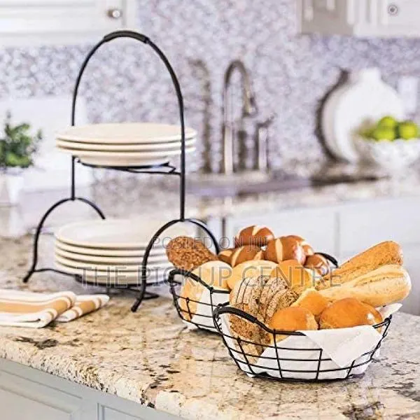 2 Tier Basket Stand With Removable Basket · Photo 1