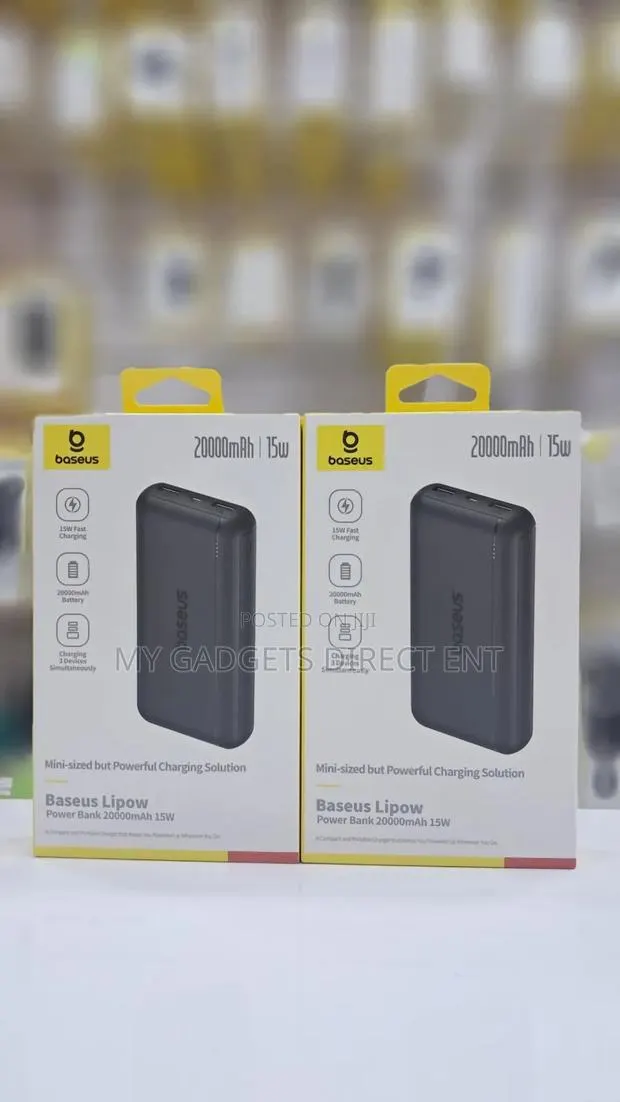 Baseus Bipow Series Digital Display Power Bank 20000mah 15w Black · Photo 1