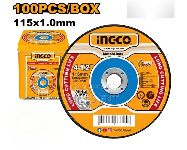 Abrasive Metal Cutting Disc Set 100pcs4.5"X1mm - McD10115100 · Photo 1