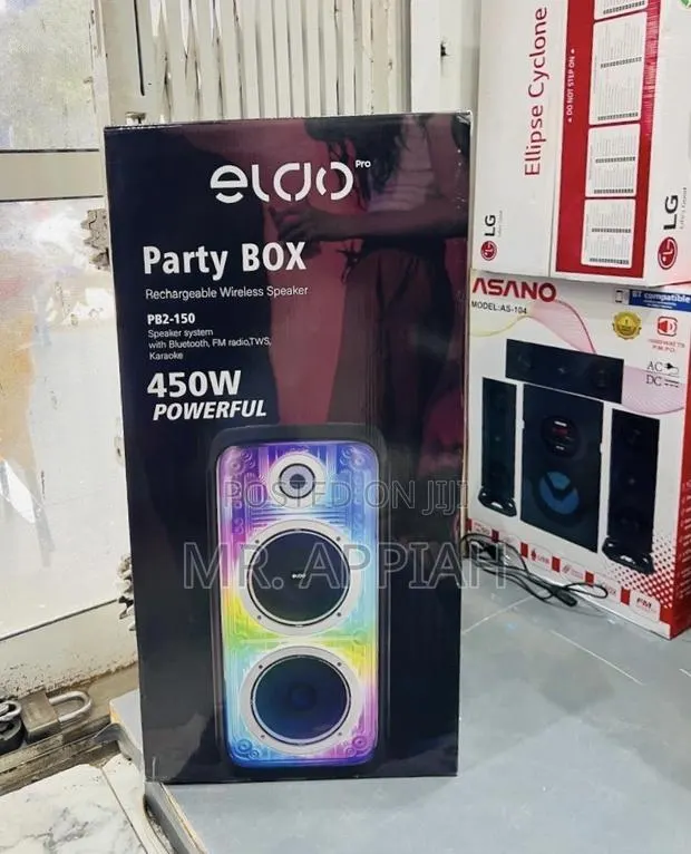Order Unique Eldo Pb2-150 Double 8" Party Box Speaker(450watt)Black. · Photo 1
