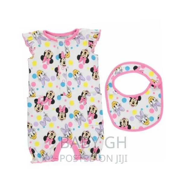 Character Short Sleeve Romper Baby Girls Playsuit Stamp · Photo 1
