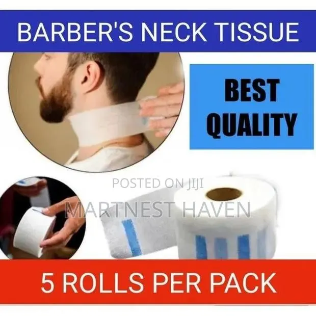 Professional Barber's Neck Tissue Paper Strips - 5 Rolls · Photo 1