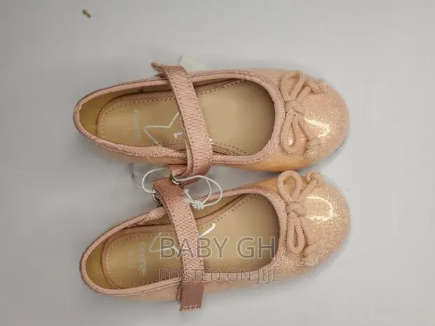 George Sparkly Peach Velcro Ballet Shoe · Photo 1