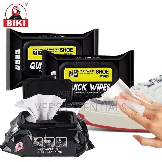Premium Shoe Shine Wipes – 80pcs | Quick Easy Shoe Cleaner · Photo 1