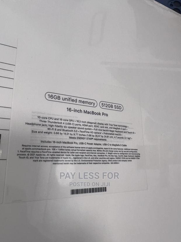 New Laptop Apple MacBook Pro M1 16GB Apple M1 Pro SSD 512GB · Photo 2