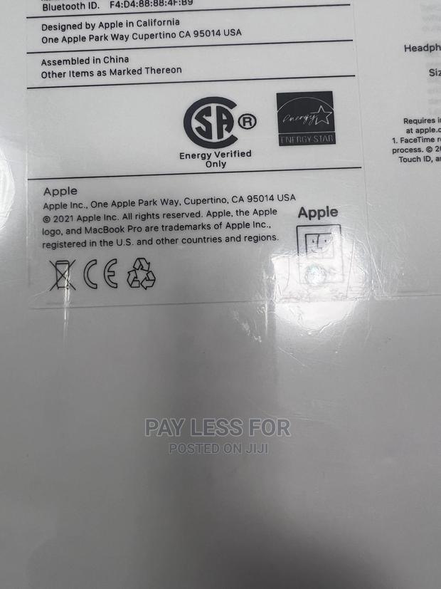 New Laptop Apple MacBook Pro M1 16GB Apple M1 Pro SSD 512GB · Photo 3