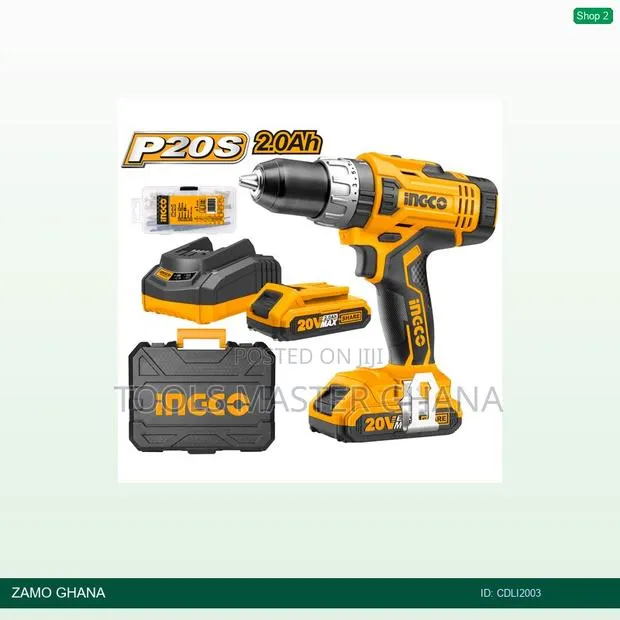 Li Cordless Drill 20v With - Cdli2003 · Photo 1