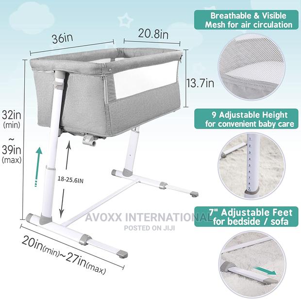 Baby Bedside Crib, Babybassinet Bed for Newborn/Infant · Photo 3