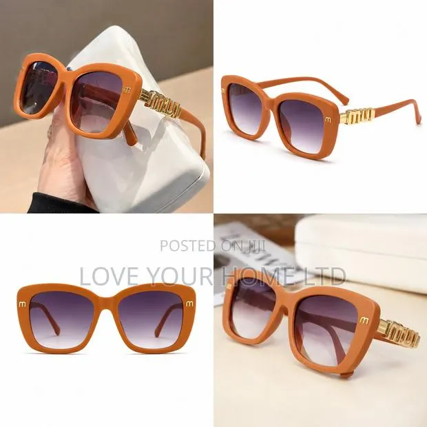 Fashion Square Sunglasses – Stylish UV Protection Glasses – Orange · Photo 2