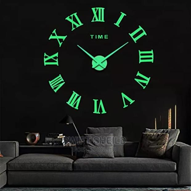 Glow 3d Wall Clock(Large Size 100 - 120cm) · Photo 1