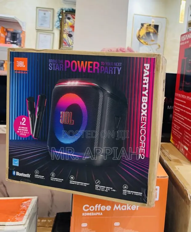 Sleek JBL Partybox Encore 2 Portable Party Speaker With 2 Mics. · Photo 1