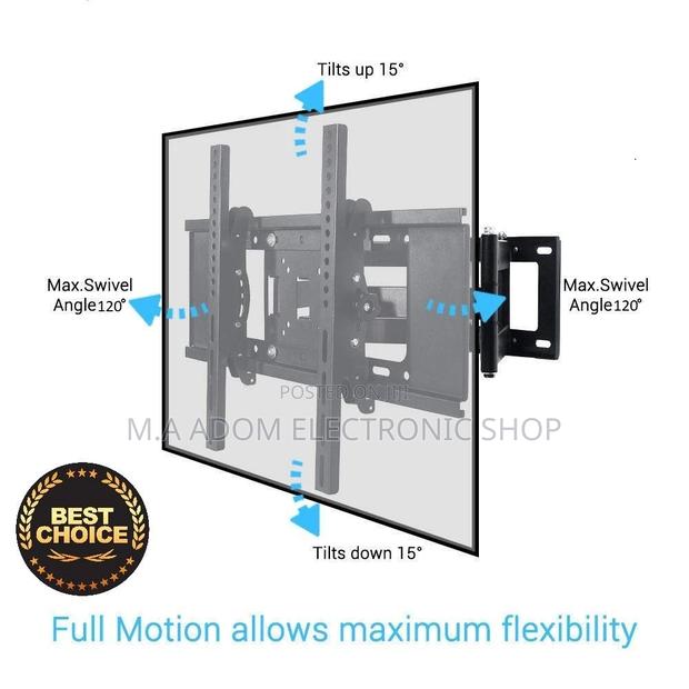 Shubh Heavy Duty Premium Dual Arm Type Wall Full Motion TV M · Photo 1