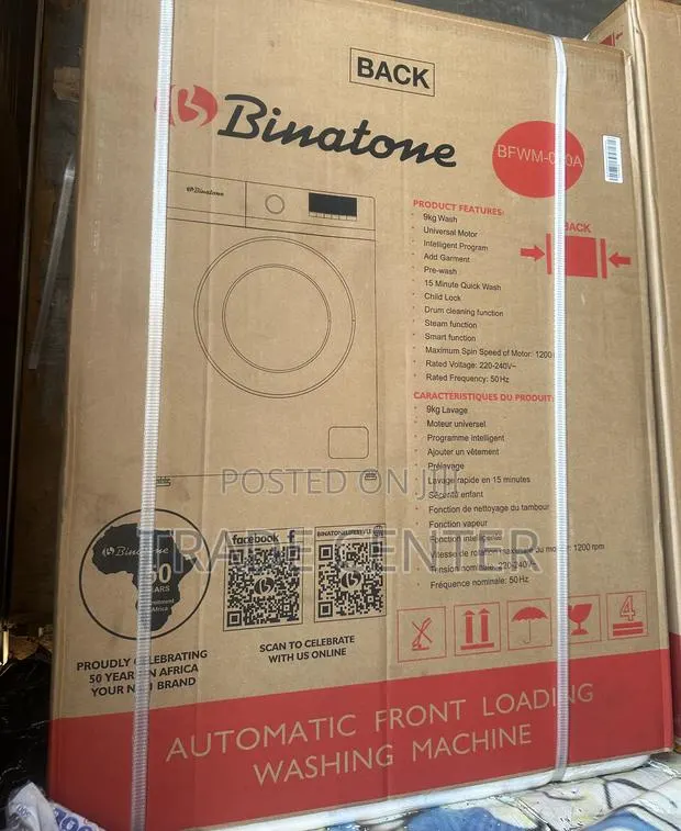 Binatone Font Load 9kg Washing Machine · Photo 1