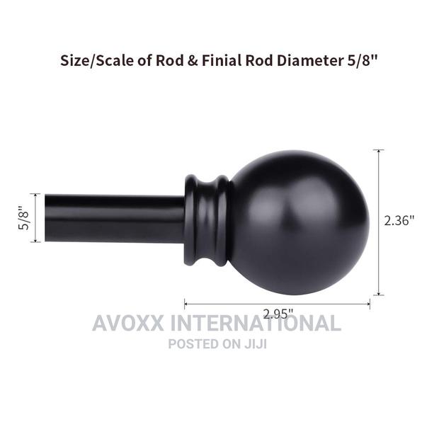 WJ Curtain Rods for Windows 28 to 48 Inches Adjustable, · Photo 3