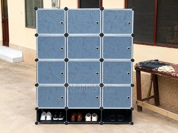 12 Cubes Plastic Wardrobe With Shoe Storage · Photo 1