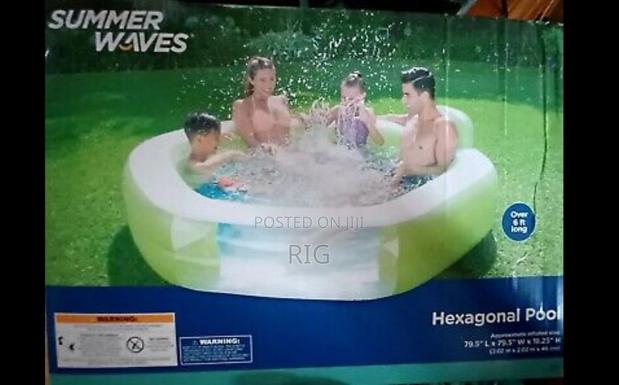 Summer Wave Hexagonal Family Pool 6ft+