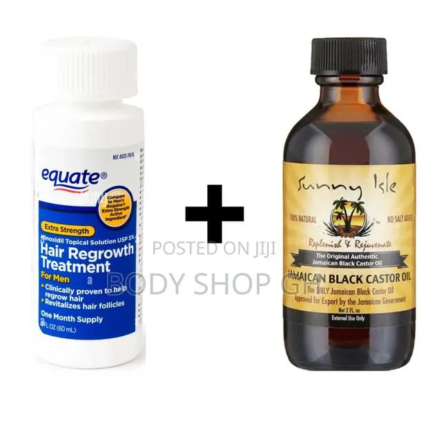 Beard Growth Combo Pack - Equate Minoxidil + Castor Oil · Photo 1