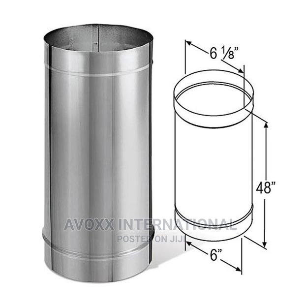 Duravent 6'' X 48'' Durablack Stainless Steel Stovepipe · Photo 2
