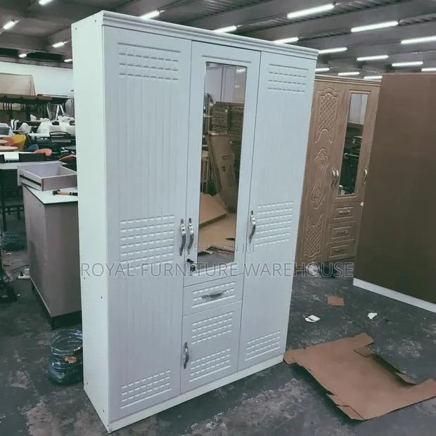 Imported Three-Door Wooden Wardrobe Cabinet · Photo 1