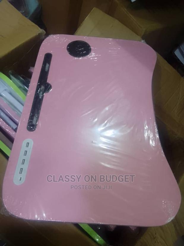 Foldable Laptop Table With Usb, Drawer, Fan · Photo 5