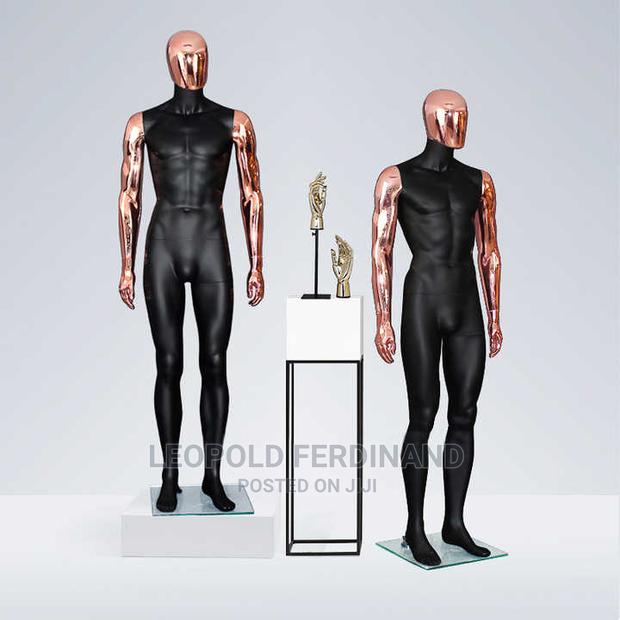 Rose Gold Black Male Mannequins