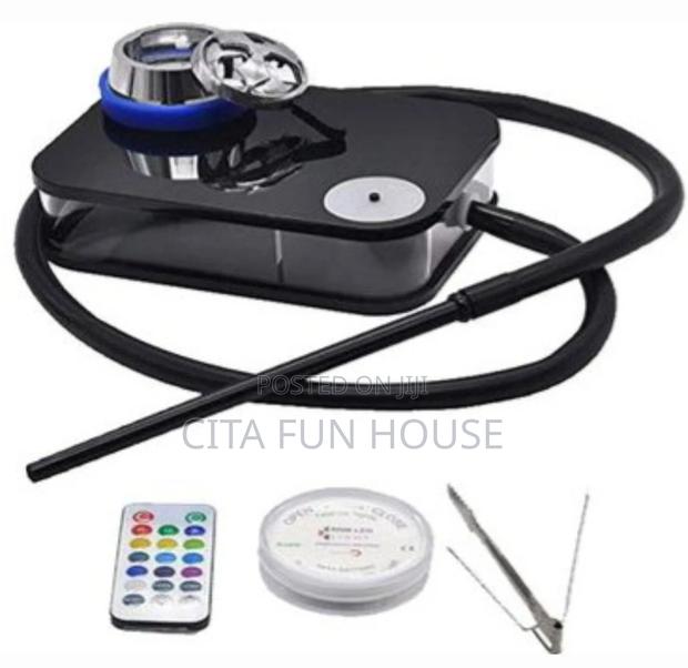 LED Light Shisha Box With Acrylic Hookah