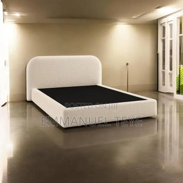 Stylish White Fabric Bed Available · Photo 1