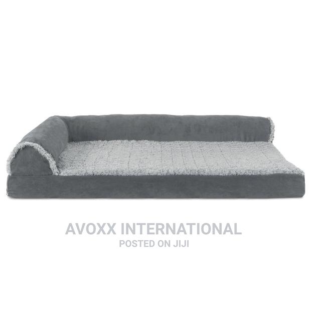 Deluxe Chaise Faux Fur Suede Lounge Pet Bed/Dogs Cats · Photo 3